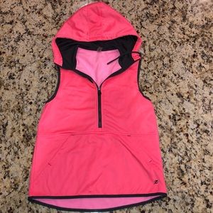 Neon coral workout vest